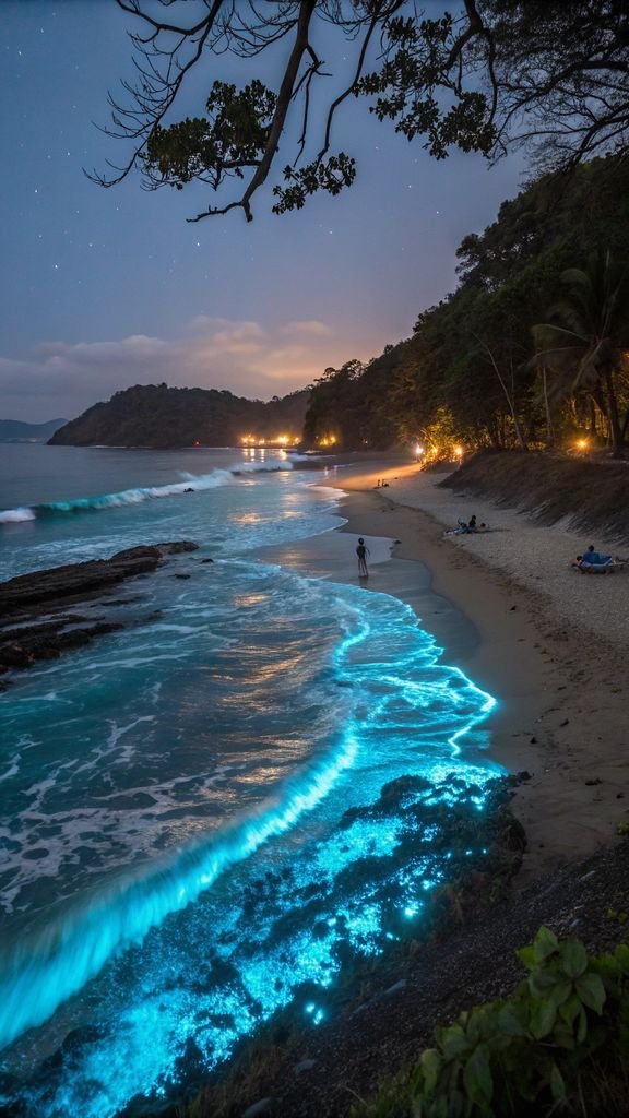 **Seaside Sanctuary - Bioluminescent Beaches You Must See in Costa Rica design idea