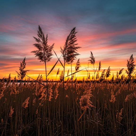 Featured image for Reeds in Golden Light: Your Daily Dose of Sunset Wonder